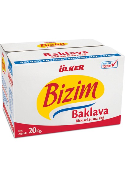 Baklavalık Yağ 1 x 20 kg