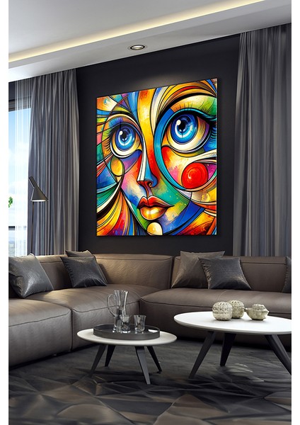 Soyut Shiva Dekoratif Kare Cam Tablo modelleri