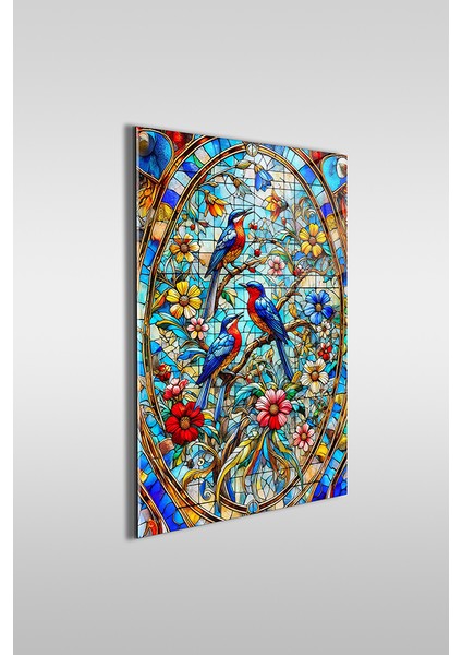 Vitray Stil Manzara Dikey Cam Tablo fiyatları