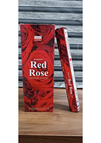 Darshan Incense 20 Adet Çubuk Tütsü Red Rose Kokulu