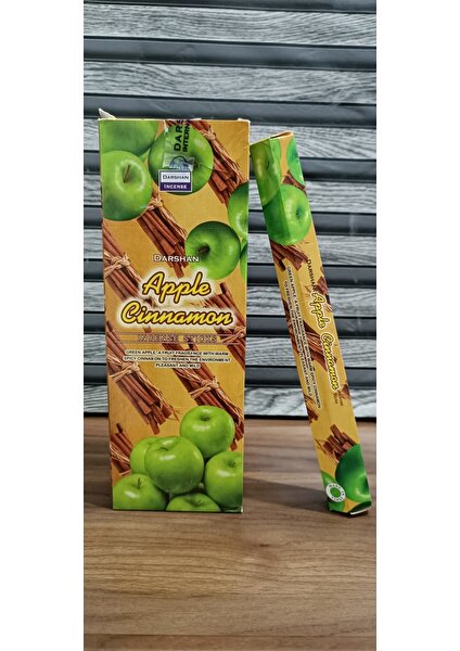 Darshan Incense 20 Adet Çubuk Tütsü Apple Cinnamon Kokulu