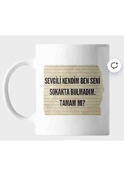 Motto Baskılı Kişiye Özel Kupa