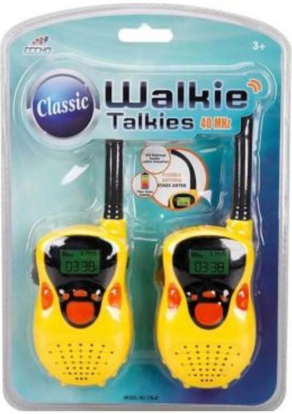 Eccho Walkie Talkies Klasik 178-21 Telsiz 40 Mhz 11X6.5 cm 3+