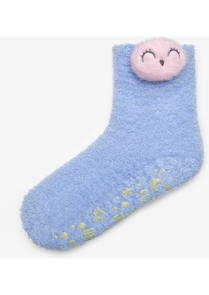 Kız Çocuk Birds Açık Mavi Soket Çorap fiyatları