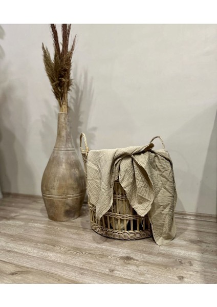 Çok Amaçlı Hasır Sepet, Ekru, Yüksek Kalite, Hafif ve Dayanıklı, 0-19 L modelleri