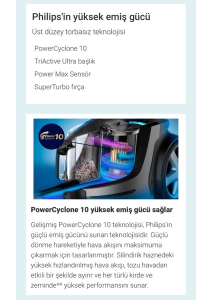 Marathon SUPER GÜÇLÜ TURBO BAŞLIKLI Ultra Premium 899 Watt Toz Torbasız Süpürge, Luciole Lambader Hediye