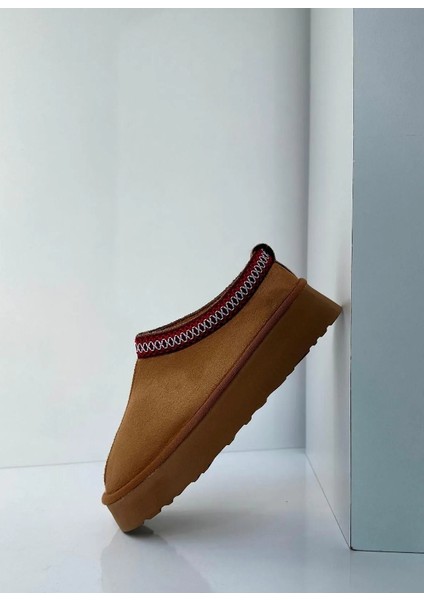 Süet Içi Kürklü Ultra Mini Yüksek Düz Taban Terlik fırsatları