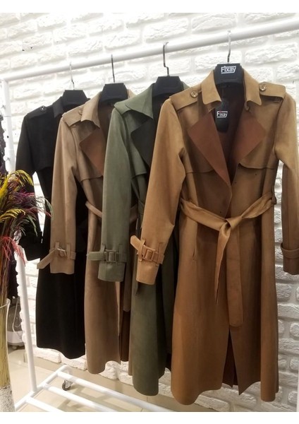 Uğur Butik Fixay Nubuk Süet Trençkot