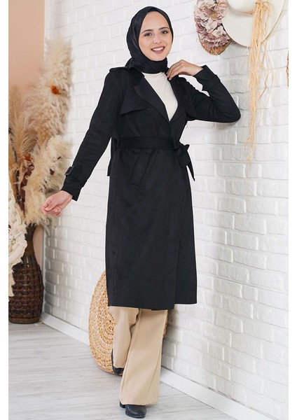 Uğur Butik Fixay Nubuk Süet Trençkot