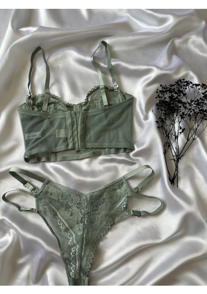 Dantel Detaylı Balenli Bralet Takım fiyatları