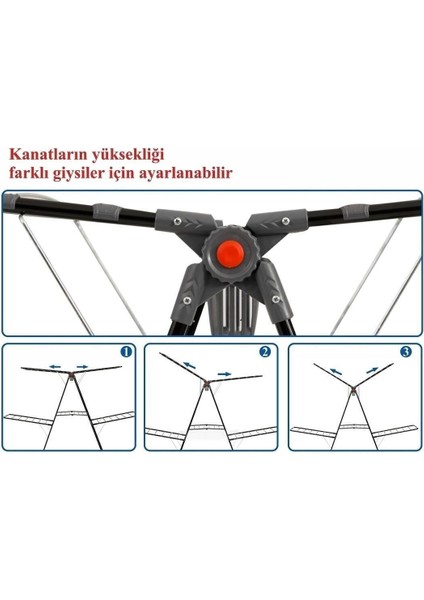 Tekno Trust Harbinger Double Black MM036 Çamaşır Kurutma Askısı