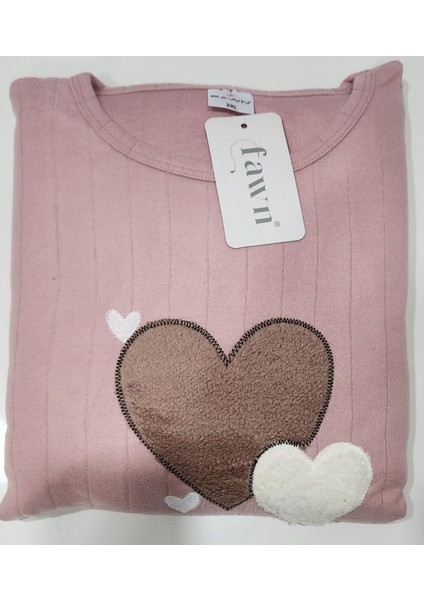 Büyük Beden Interlok Anne Pijama Takımı Pembe fiyatları