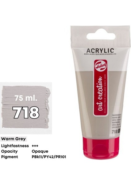 Artcreation Akrilik Boya 75ML - N:718 Warm Grey