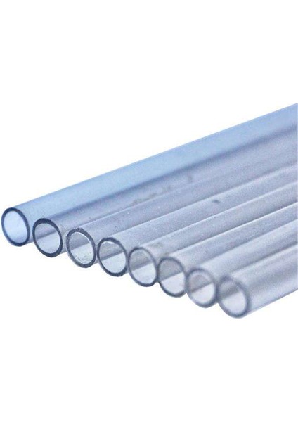 Plastik Boru 10MM - 100CM - Şeffaf - 10'lu Paket	