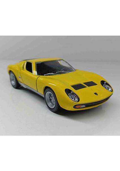 1:34 1971 Lamborghini Miura Sv P-400 Çek/bırak Sarı Metal Araba