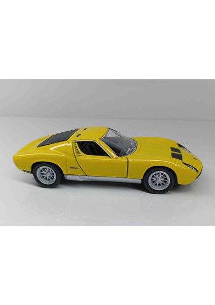 1:34 1971 Lamborghini Miura Sv P-400 Çek/bırak Sarı Metal Araba fırsatları