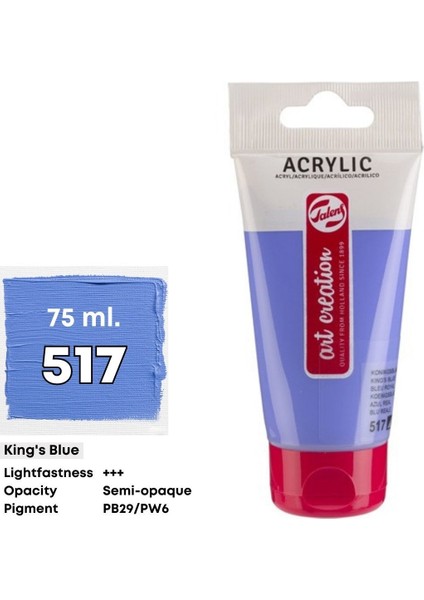 Artcreation Akrilik Boya 75ML - N:517 Kings Blue