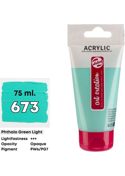 Artcreation Akrilik Boya 75ML - N:673 Phat. Green Light