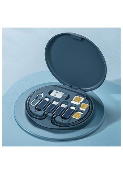 60W Destekli Kablo Kutusu Seyahat Kablo Seti 5'i 1 Arada USB Type-C Şarj Kablosu Seti fiyatları