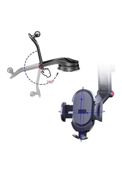 Güçlü Vantuzlu Araç Içi Konsol Üstü Telefon Tutucu Aparat indirimleri