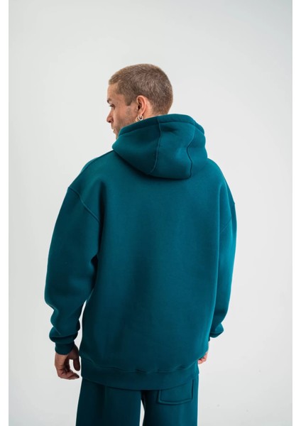 Oversize Kapüşonlu Basic Sweatshirt