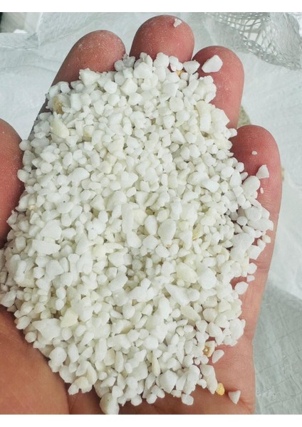 Beyaz Vazo Taşı Saksı Taşı Akvaryum Kumu 1-2 mm 1 kg