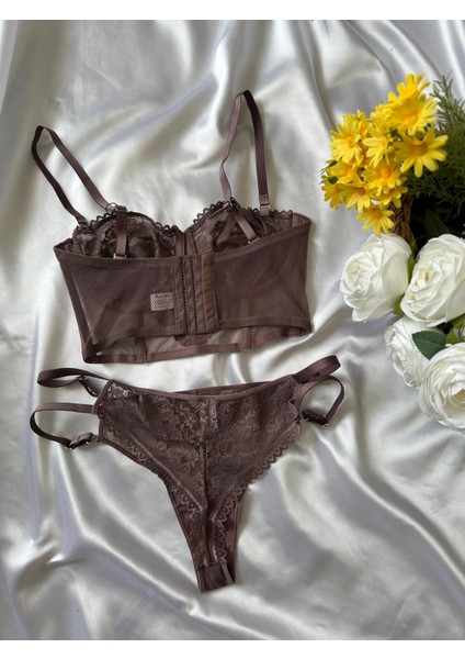 Dantel Detaylı Balenli Bralet Takım fiyatları