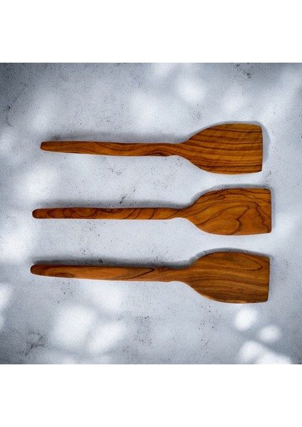 Zeytin Ağacı Spatula 3 Parça / El Yapımı Spatula 3 Parça