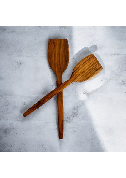 Zeytin Ağacı Spatula 2 Parça / El Yapımı Spatula 2 Parça