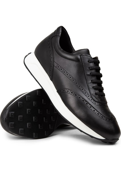 Hakiki Deri Siyah Erkek Sneaker Ayakkabı - 00750MSYHE11 modelleri