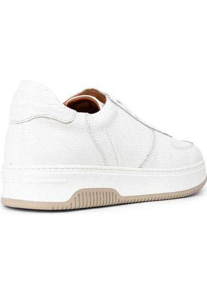 Hakiki Deri Beyaz Erkek Sneaker Ayakkabı - 01965MBYZE03 modelleri