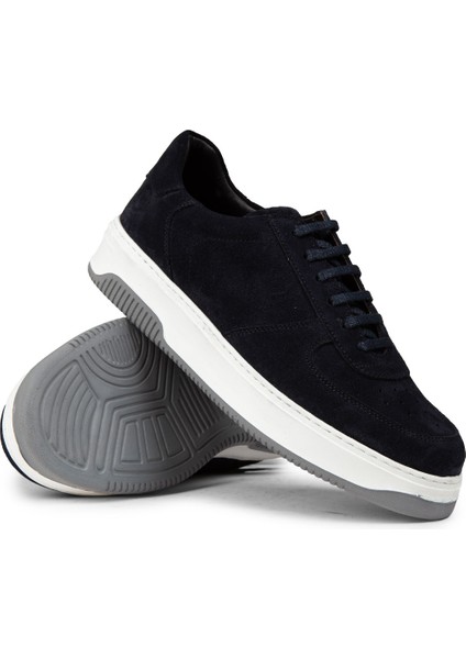Hakiki Süet Mavi Erkek Sneaker Ayakkabı - 01965MMVIE04 modelleri