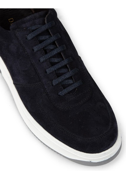 Hakiki Süet Mavi Erkek Sneaker Ayakkabı - 01965MMVIE04 indirimleri
