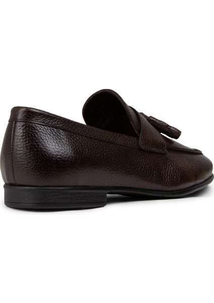 Hakiki Deri Kahverengi Erkek Püsküllü Loafer - 01989MKHVC01 fiyatları