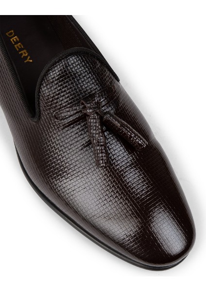 Hakiki Deri Bordo Erkek Loafer Ayakkabı - 01702MBRDC07 indirimleri