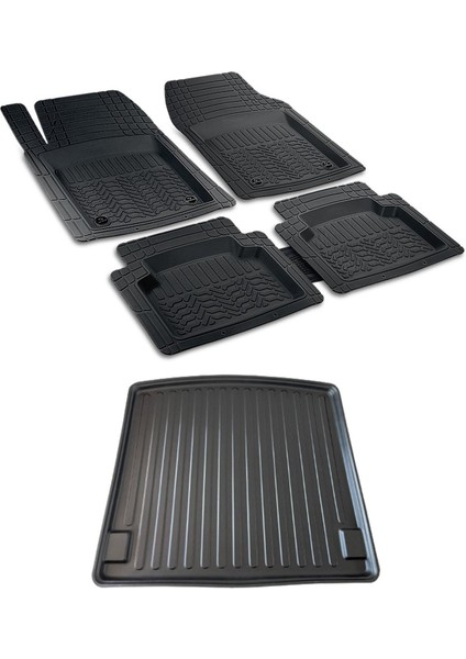 Hundaı Bayon 2021 Bagaj Havuzu+ 3D Profesyonel Siyah Oto Paspas