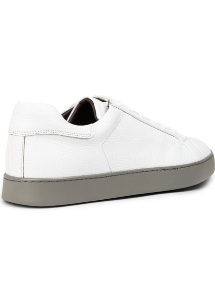 Hakiki Deri Beyaz Erkek Sneaker Ayakkabı - 01955MBYZC03 modelleri