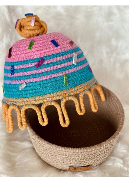 El Yapımı Tasarım 3’lü Düzenleyici Sepet Kahverengi / Tek Ebat modelleri