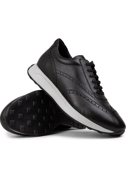 Hakiki Deri Siyah Erkek Sneaker Ayakkabı - 00750MSYHE06 modelleri