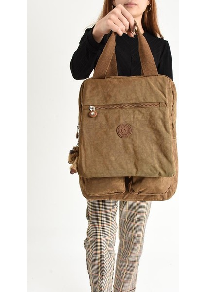 Kapaklı Okul Çantası Ister Elde Ister Sırt Olarak Rahat Kullanım 35*30 cm Kadın Sırt Çantası fiyatları