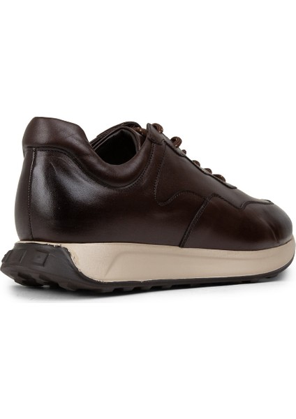 Hakiki Deri Kahverengi Erkek Sneaker Ayakkabı - 01725MKHVE03 fiyatları