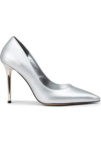 Gümüş Rengi Kadın Stiletto - PR813ZGMSM01