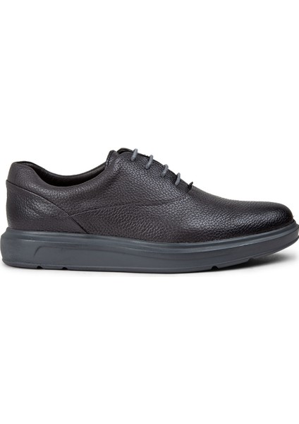Hakiki Deri Gri Comfort Erkek Günlük Ayakkabı - 01652MGRIP08