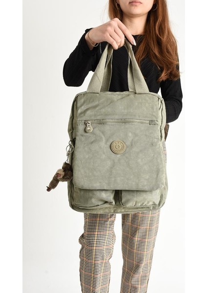 Kapaklı Okul Çantası Ister Elde Ister Sırt Olarak Rahat Kullanım 35*30 cm Kadın Sırt Çantası fiyatları