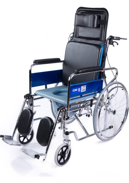 DY02609GC Sırtı Yatar Ayak Kalkar Tuvalet Özellikli Tekerlekli Sandalye fiyatları