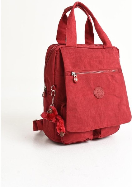 Kapaklı Okul Çantası Ister Elde Ister Sırt Olarak Rahat Kullanım 35*30 cm Kadın Sırt Çantası fırsatları