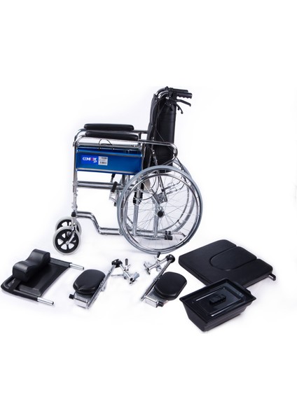 DY02608GC Sırtı Yatar Ayak Kalkar Tuvalet Özellikli Tekerlekli Sandalye fırsatları