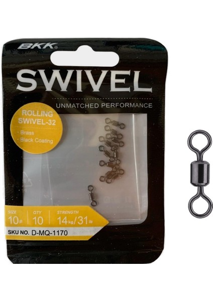 Rolling Swivel-32 Fırdöndü No:10 (10'lu Paket)