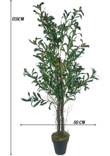 Yapay Zeytin Ağacı 125CM Iki Gövdeli Salex Doğal Gerçek Görünümlü Yapay Ağaç modelleri