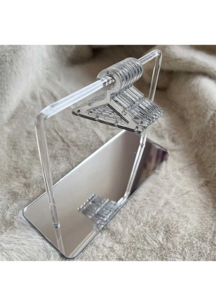 TeknoTrust Akrilik takılık ve küpe standı, aynalı, 15 cm, 10 parça, şık ve kullanışlı set